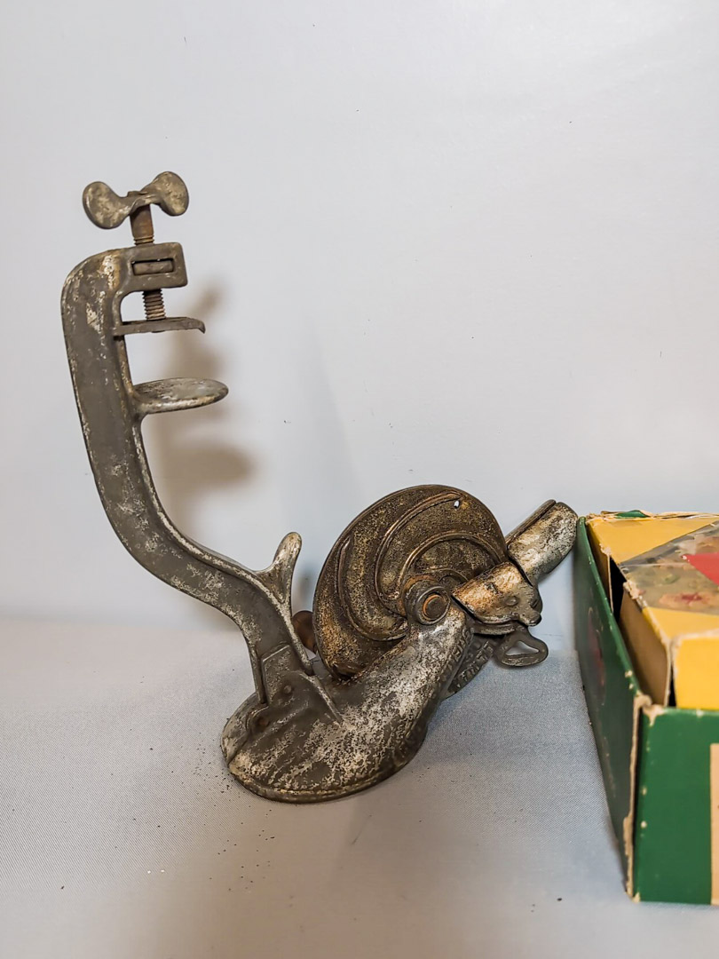 67. Food Chopper, Baster, Kitchen Scale, Cookie Press, & Cherry Stoner - Image 3