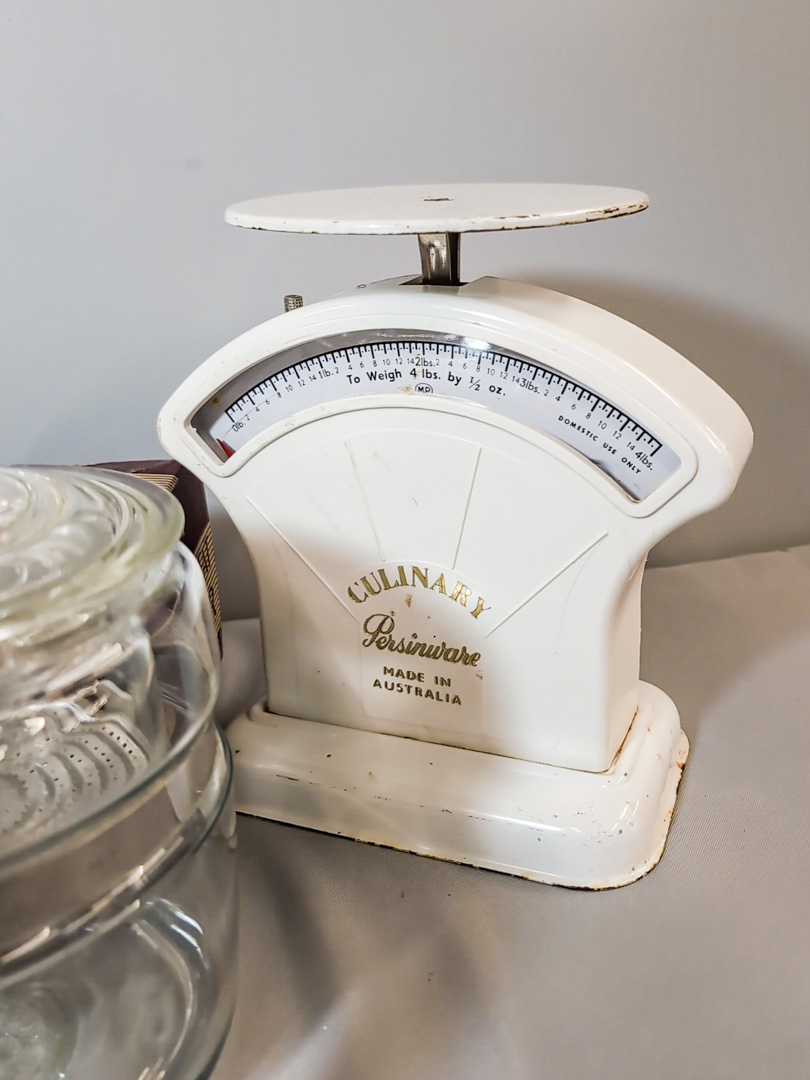 67. Food Chopper, Baster, Kitchen Scale, Cookie Press, & Cherry Stoner - Image 7