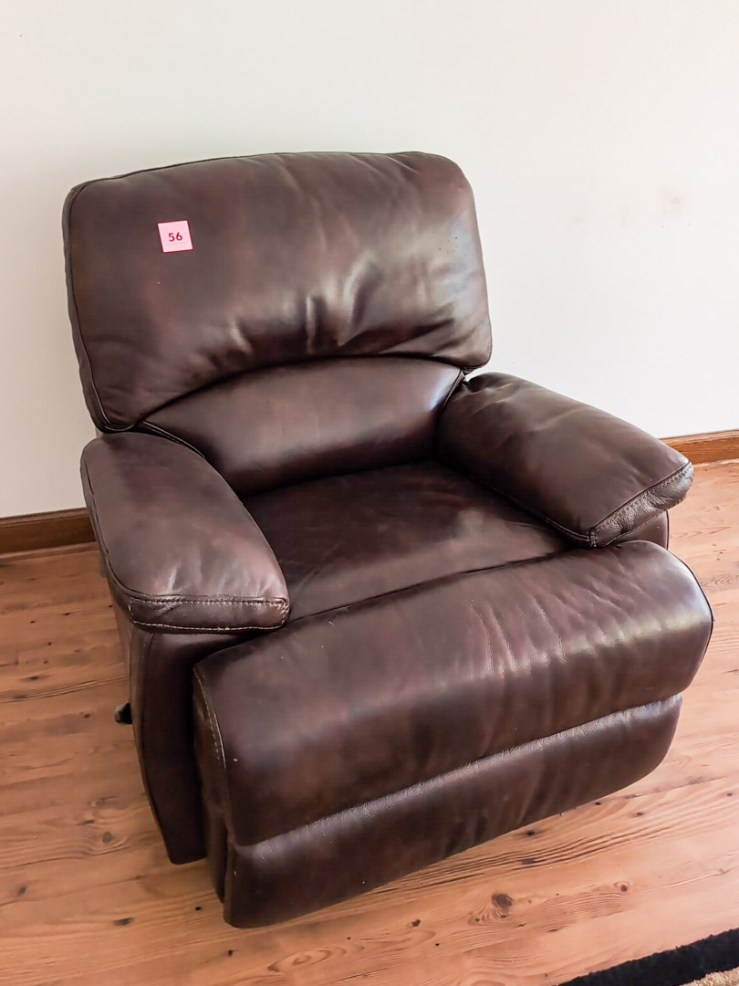 56. Leather Recliner