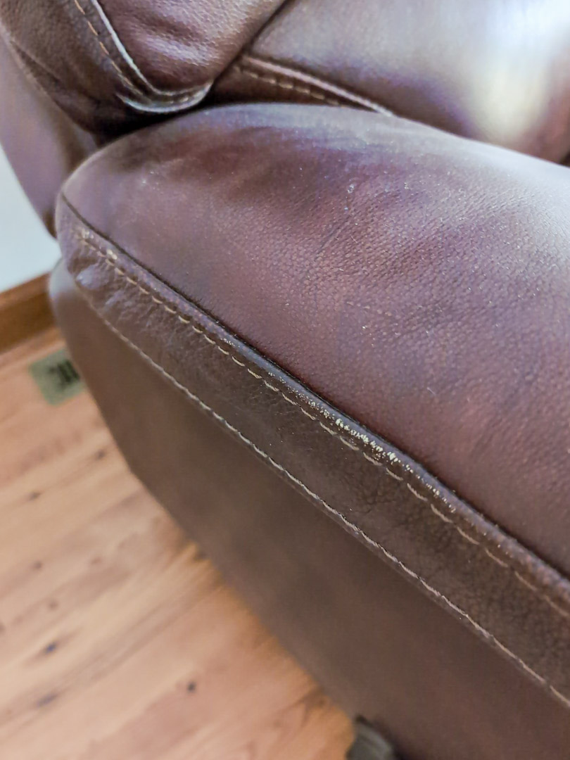 56. Leather Recliner - Image 4