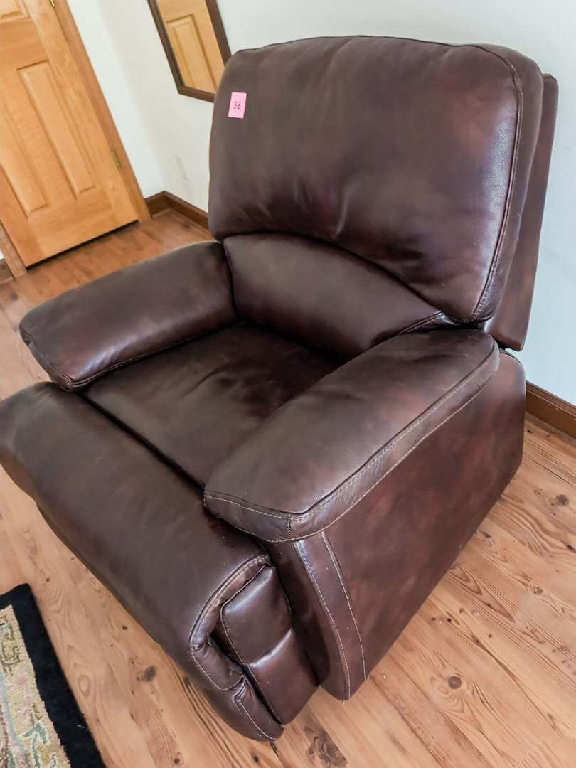 56. Leather Recliner - Image 3