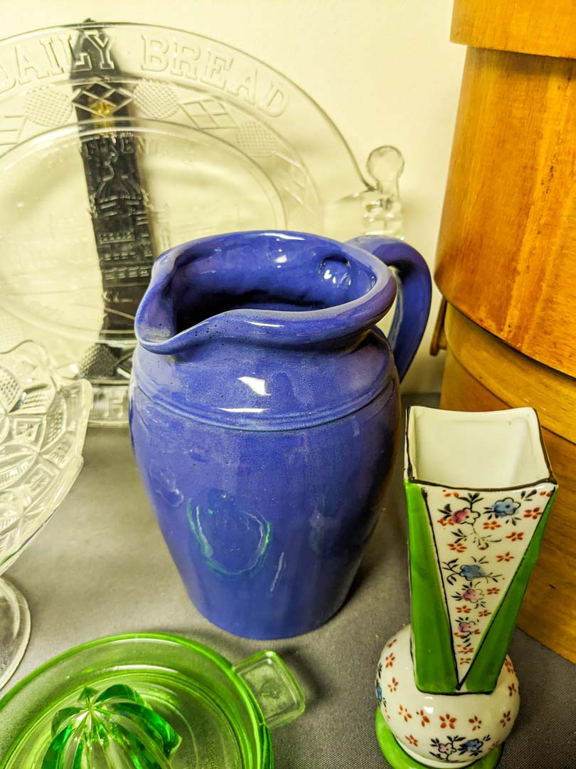 443. (2) Wood Boxes, Compote, (2) Vases + Pitcher - Image 10