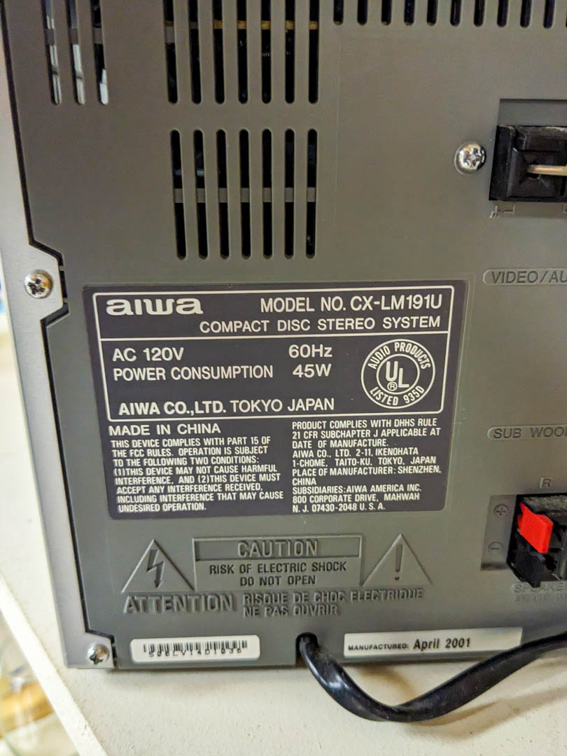 462. AIWA Stereo - Image 3