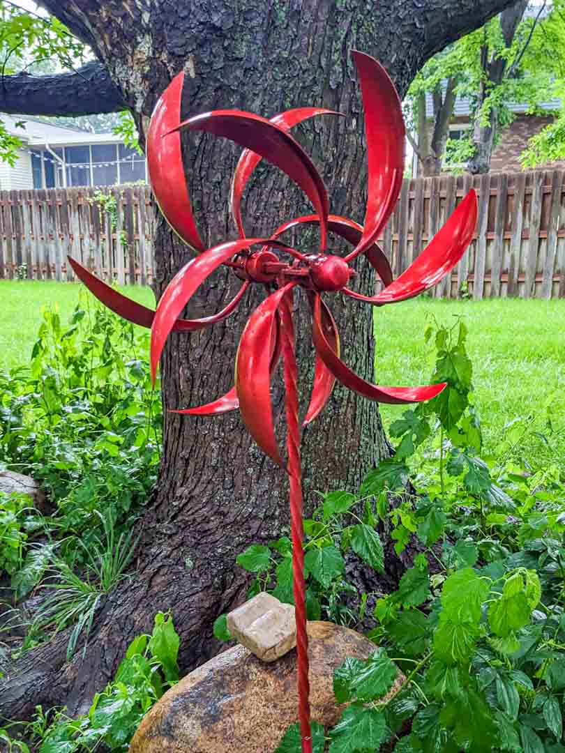 478. 53" Red Whirly Decor - Image 2
