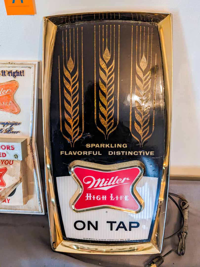 71. Vintage Miller Light Up Sign + Calendar – Changing Spaces SRS