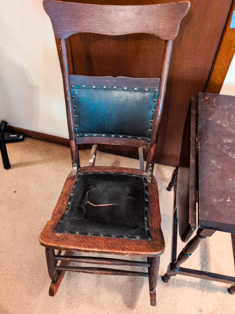 19. Rocking Chair + Drop Leaf Accent Table - Image 2