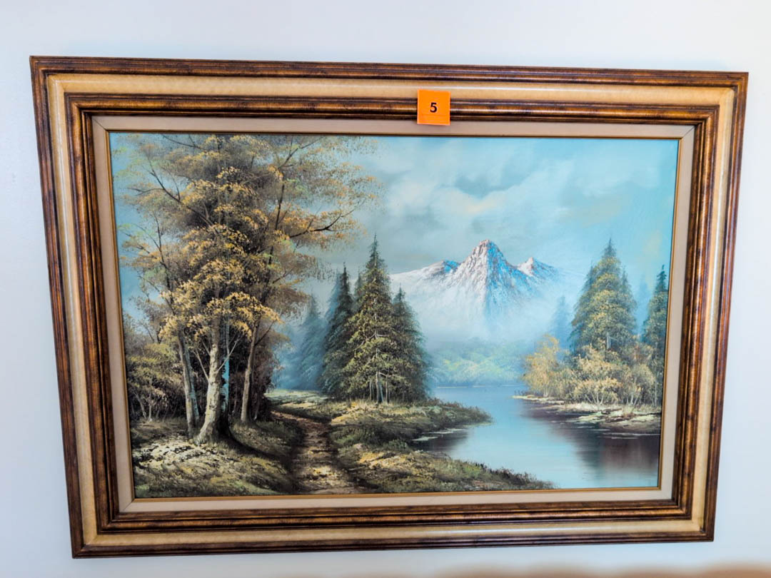 5. Mountains Oil Painting (signed)