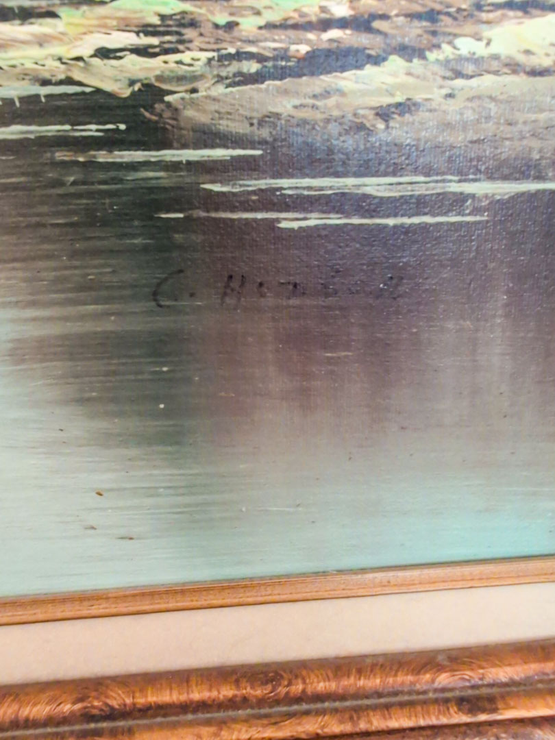 5. Mountains Oil Painting (signed) - Image 3