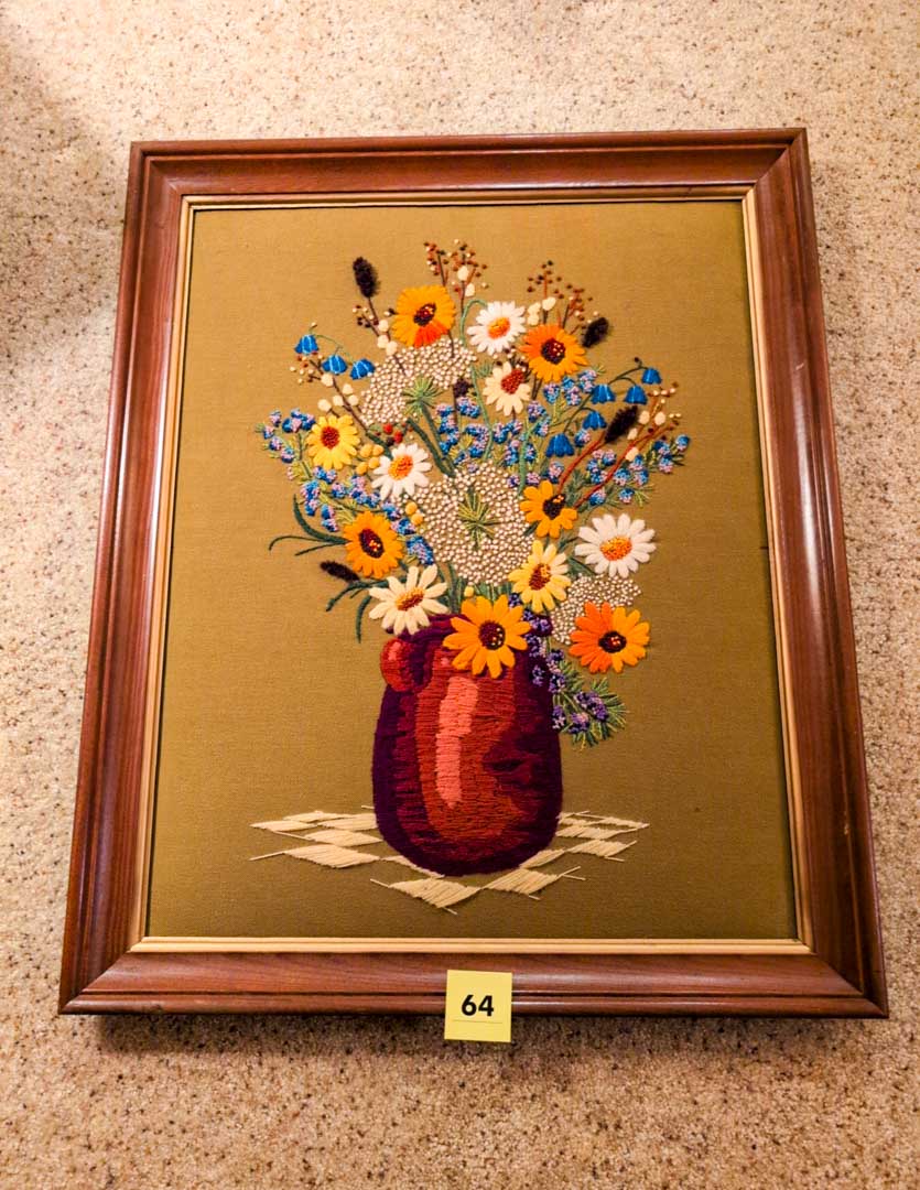 64. Needlework Flowers