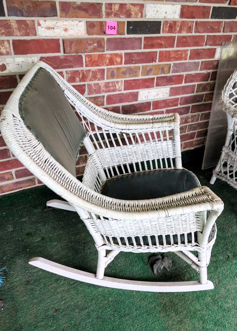 104. Wicker Rocker - Image 2