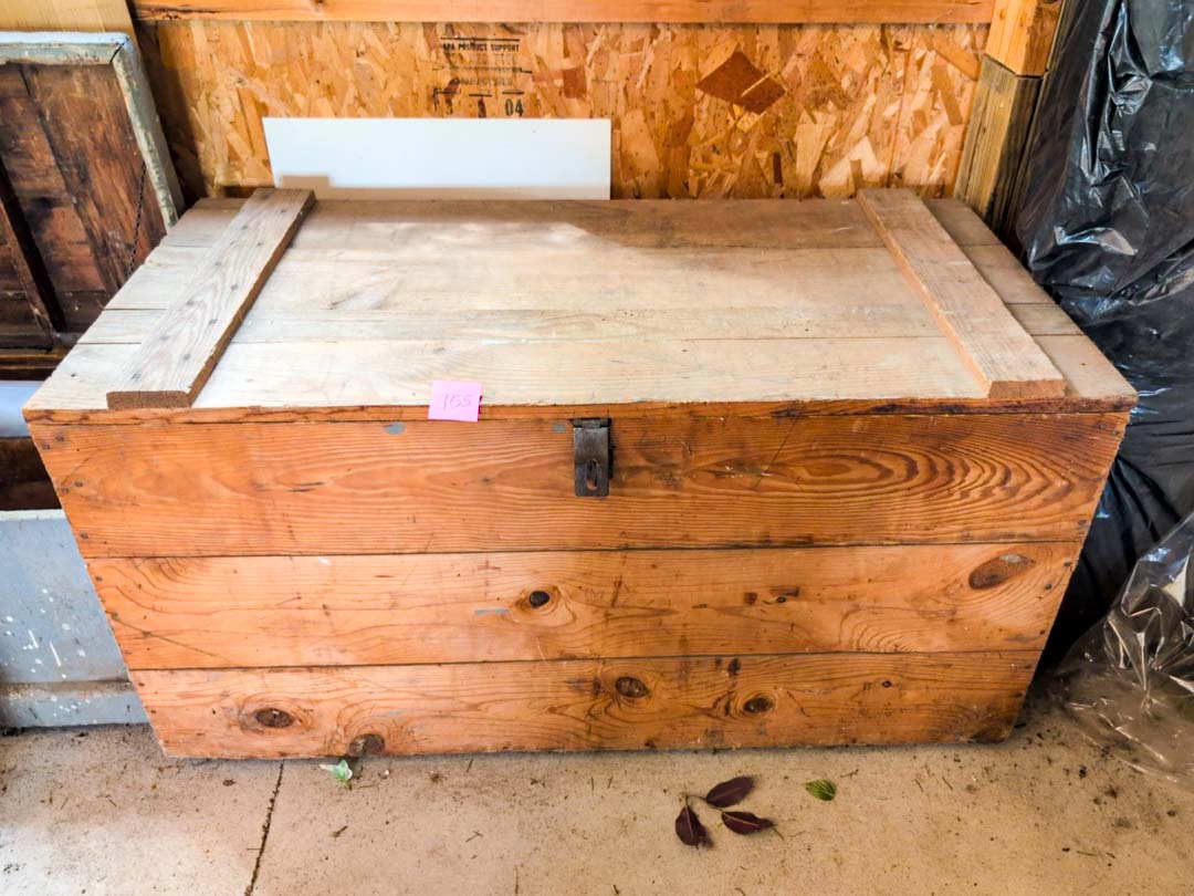 155. Wood Storage Trunk