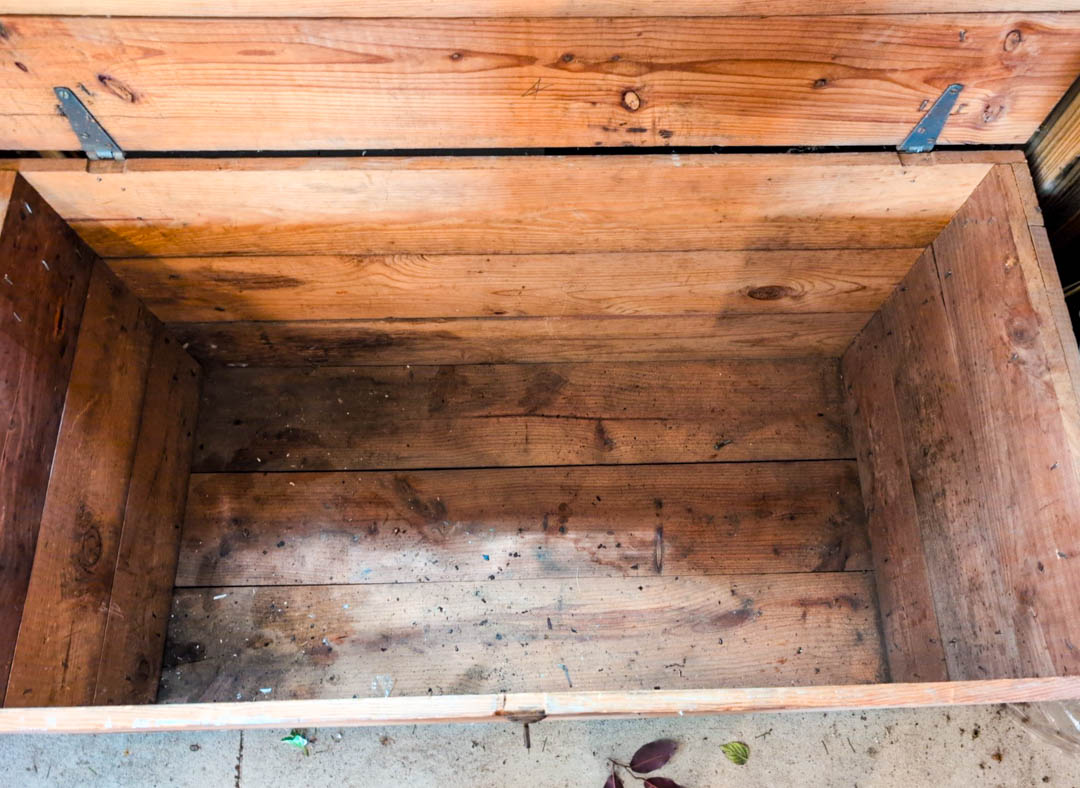 155. Wood Storage Trunk - Image 3