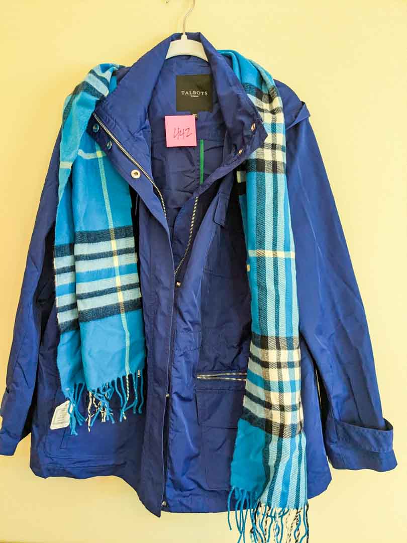 442. Talbots Parka – Size 16W + (NEW) Cashmere Scarf