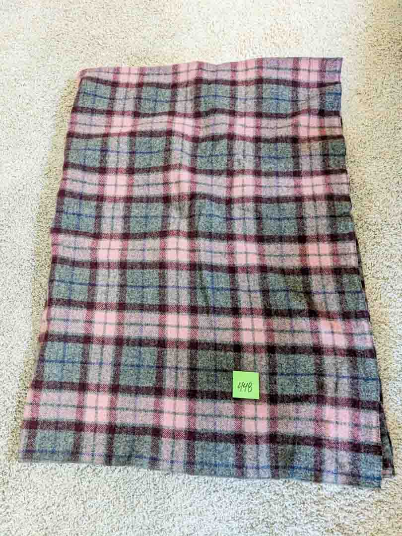 448. Plaid Wool Blanket