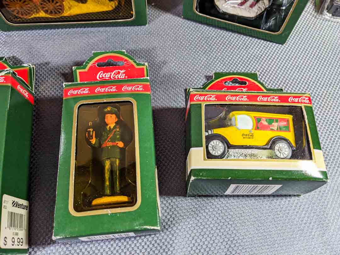 159. Coca-Cola Christmas Village Buildings + Accessories - Image 7