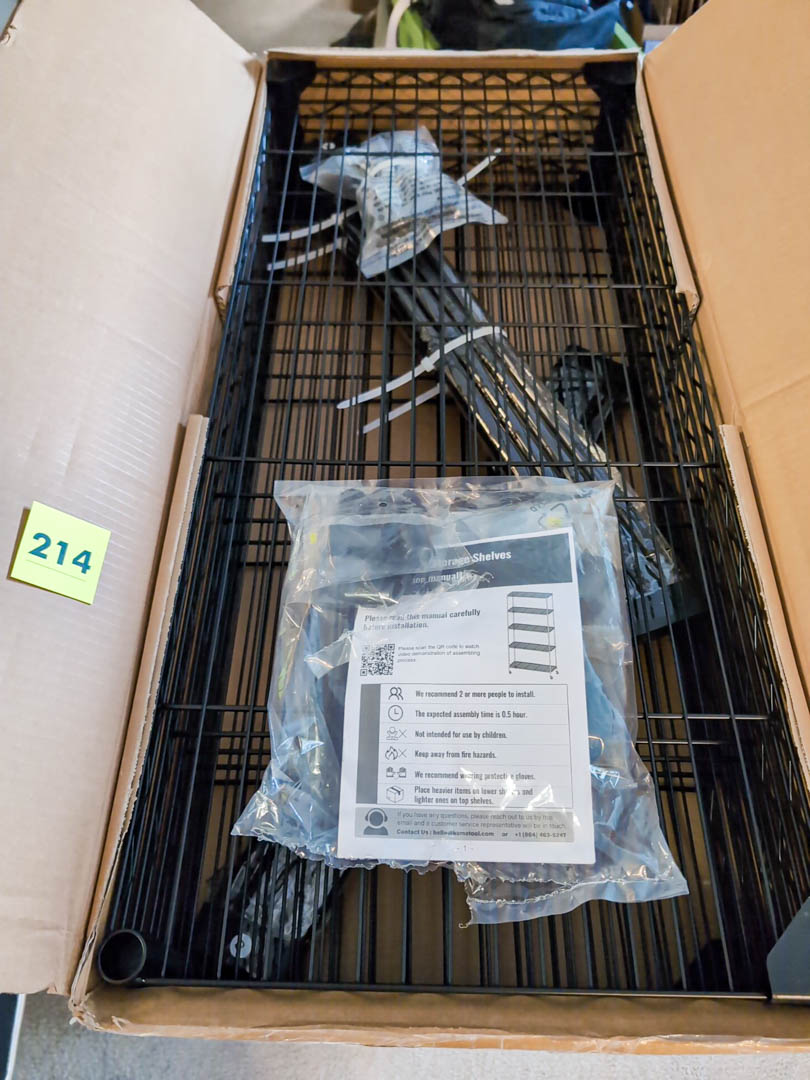 214. Adjustable Storage Shelves, New In Box