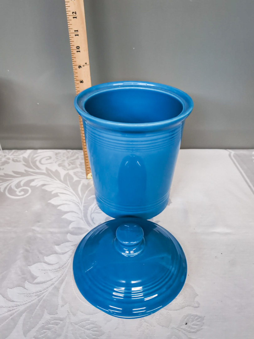 112. Fiesta Cookie Jar, (4) Bowls, (4) Glasses, Salt/Pepper - Image 2