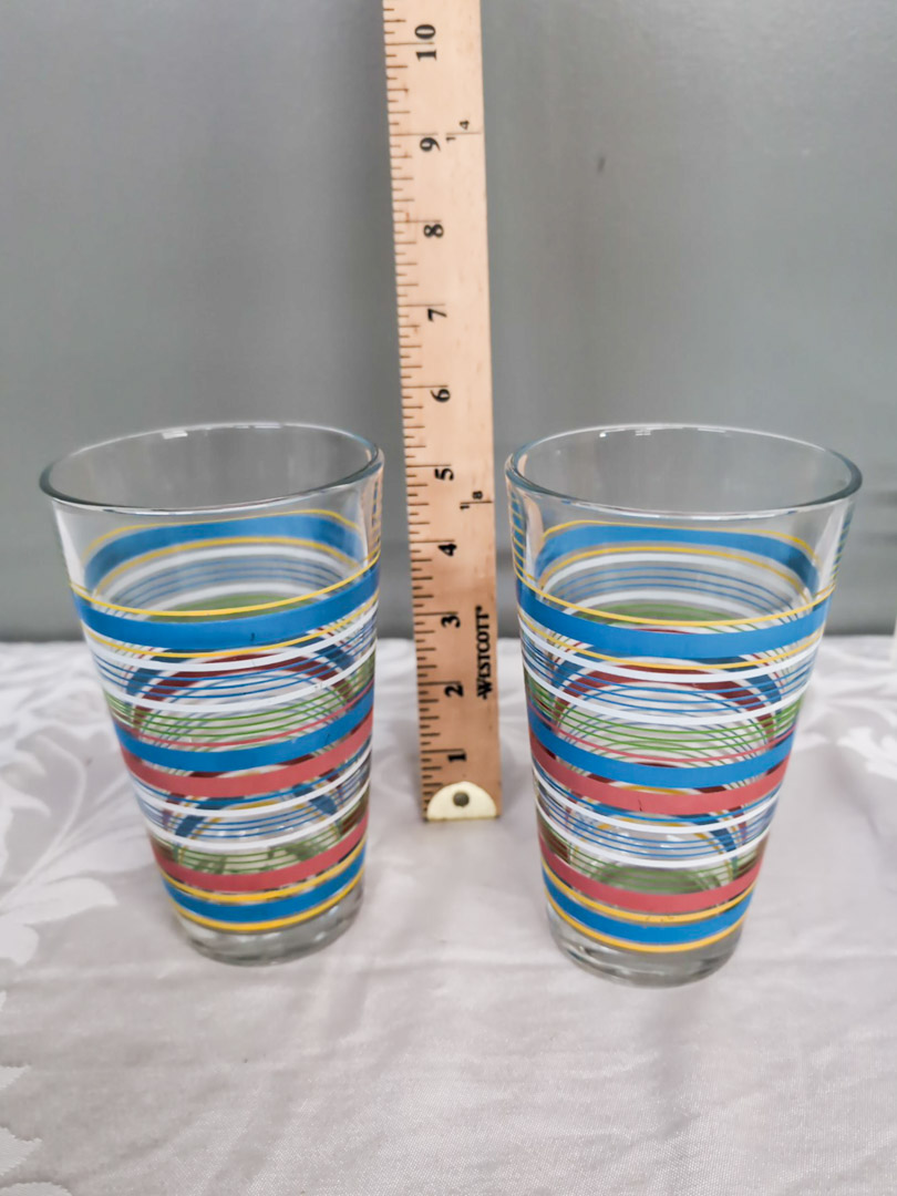 112. Fiesta Cookie Jar, (4) Bowls, (4) Glasses, Salt/Pepper - Image 6