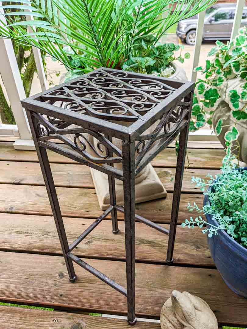 20. (3) Planters, Faux Plants, Plant Stand - Image 3