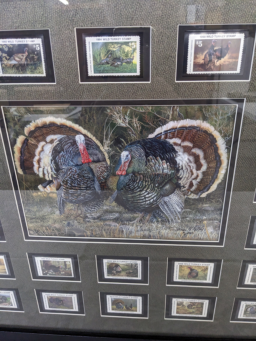 Wild Turkey 限定コレクションセット 232. Framed Wild Turkey Stamps – Changing Spaces SRS