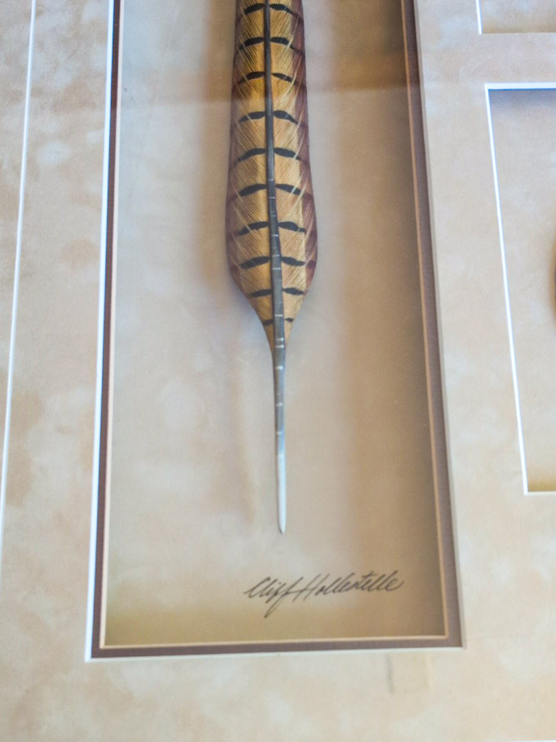 4. Pheasant Feather Art (signed) - Image 2