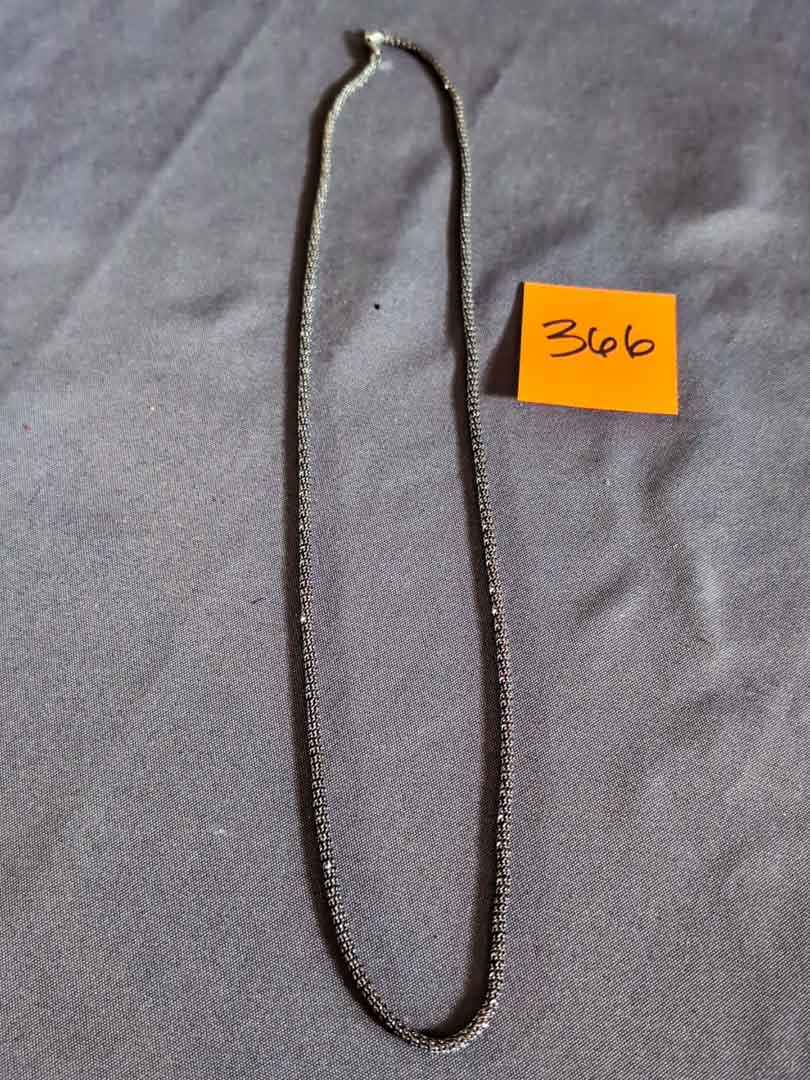 366. 30" Sterling Silver Necklace