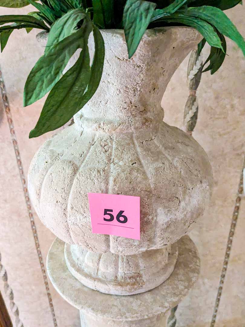 56. 31" Pedestal + 13" Vase - Image 3