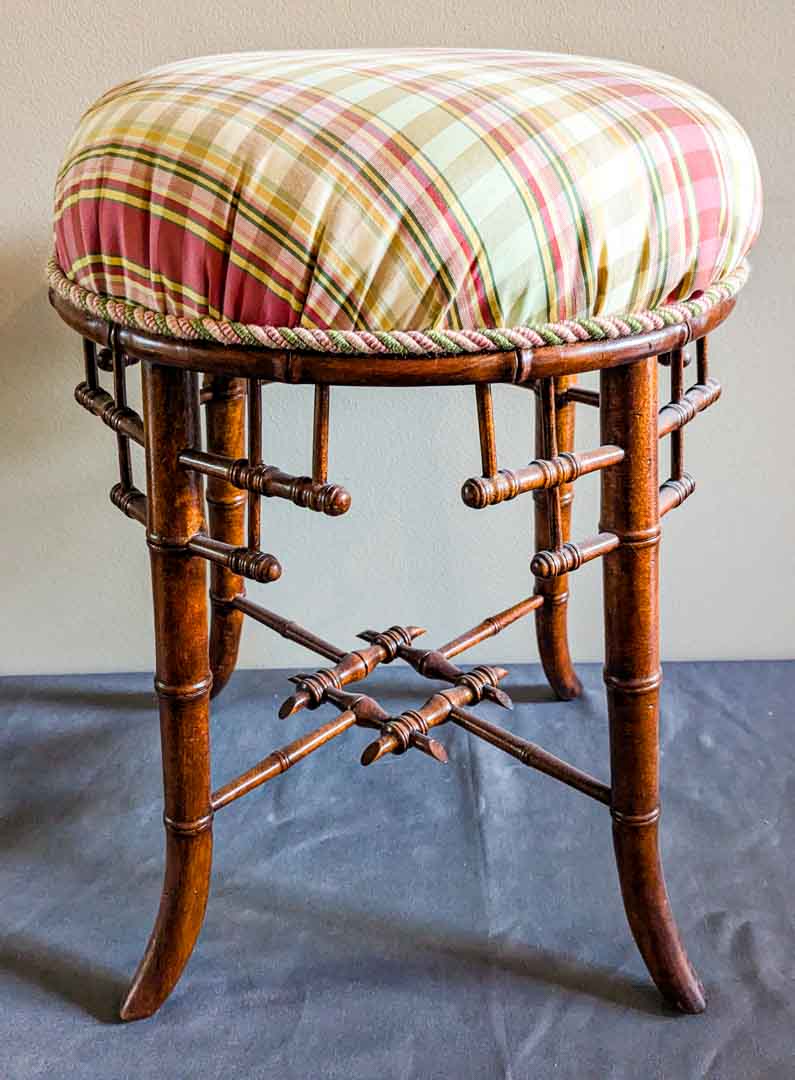 144. Antique Stool - Image 3
