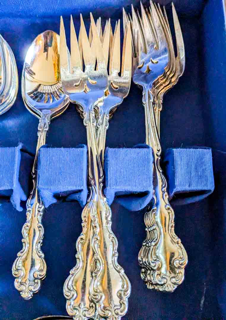 145. Community Flatware -(12) Dinner Forks, (11) lg.Spoons, (12) Salad Forks, (12) Knives + (8) Serving Utensils - Image 6