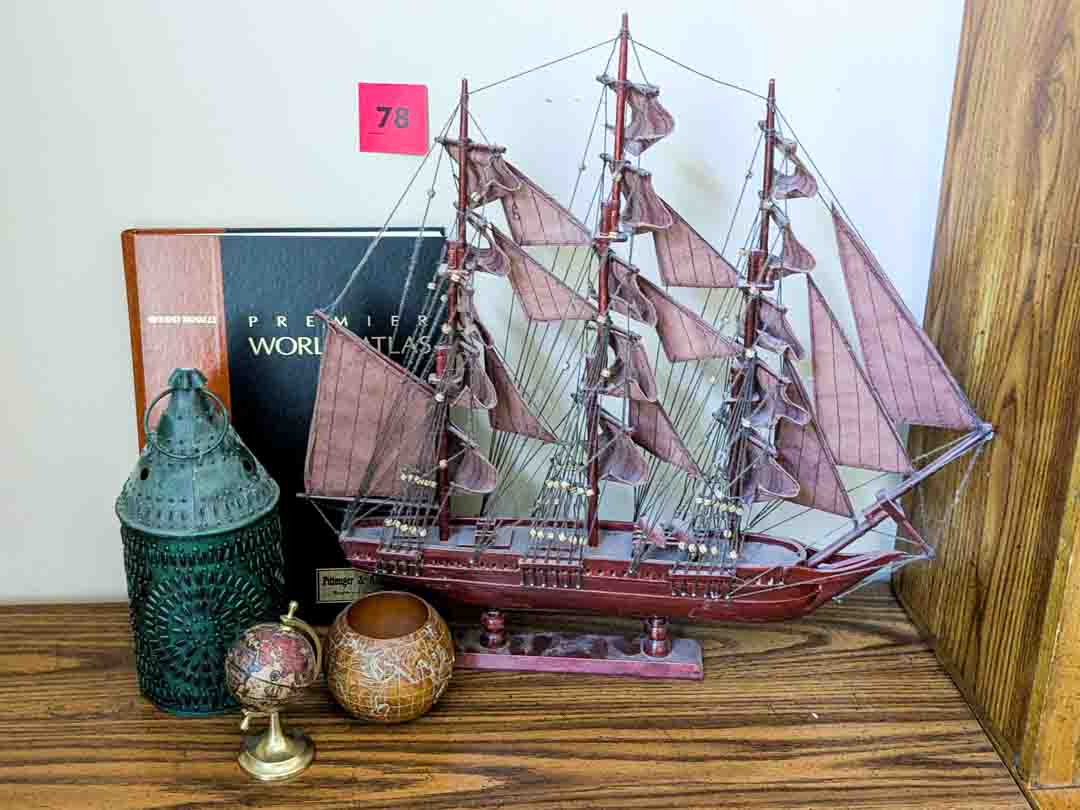 78. Boat, Lantern, Atlas + Decor