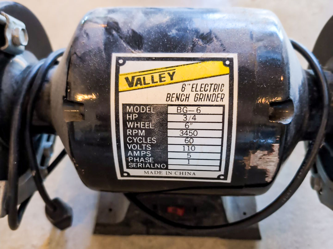 27. Valley Electric Bench Grinder - Image 2