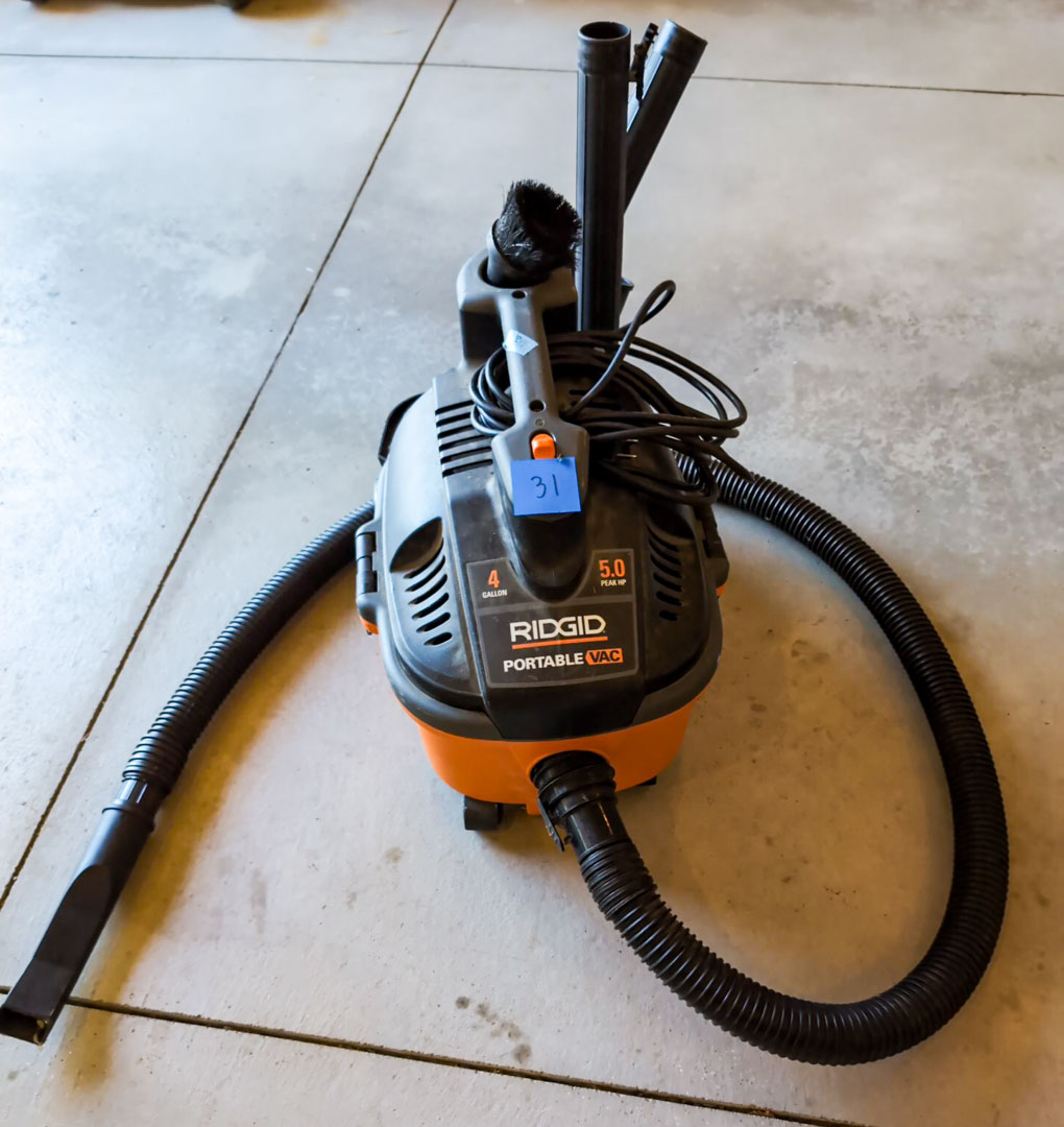 31. Ridgid Portable Vac
