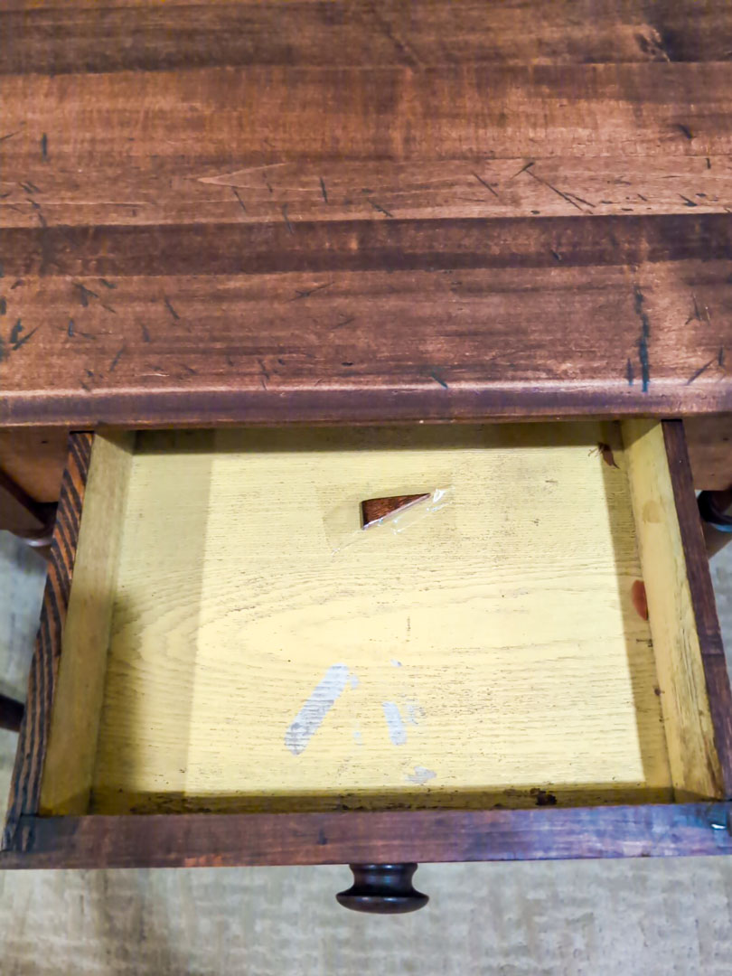 55. Side Table, Chair, Milk Can - Image 3