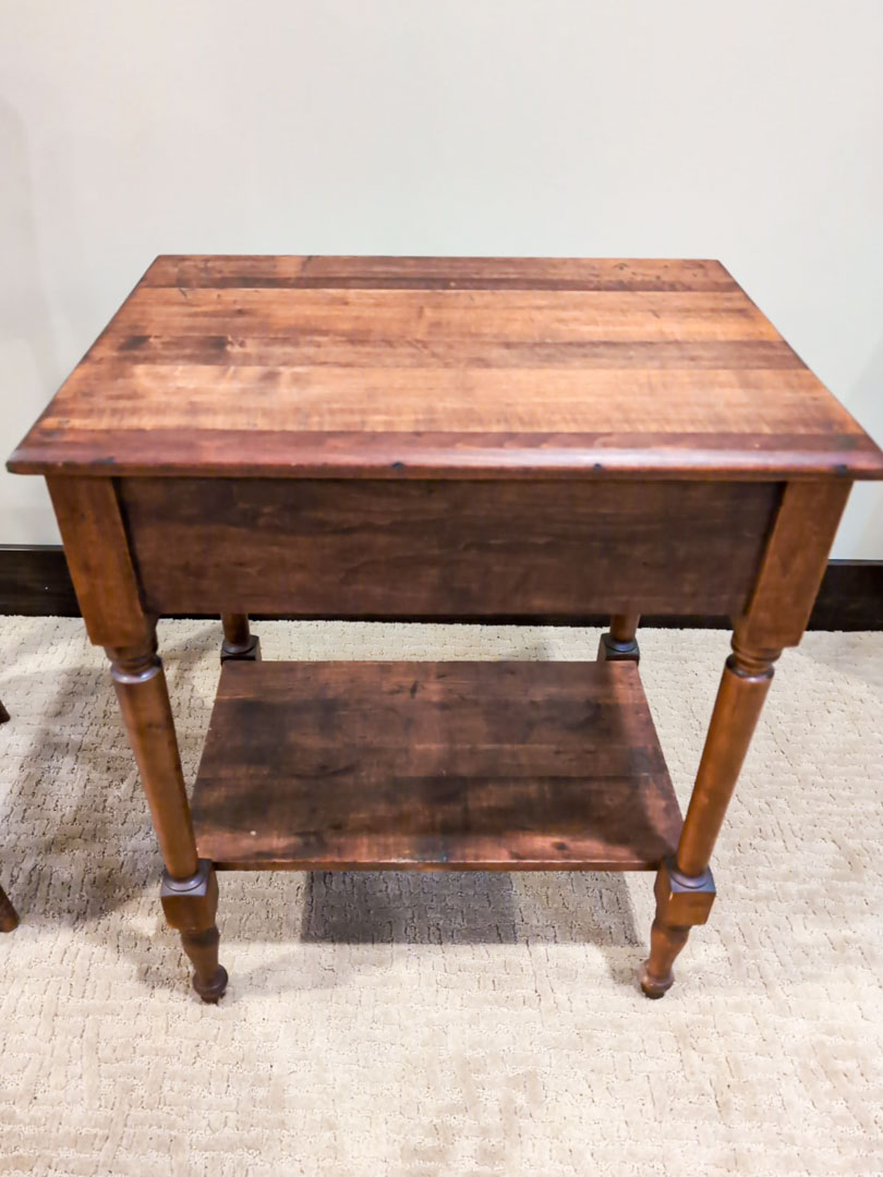 55. Side Table, Chair, Milk Can - Image 7