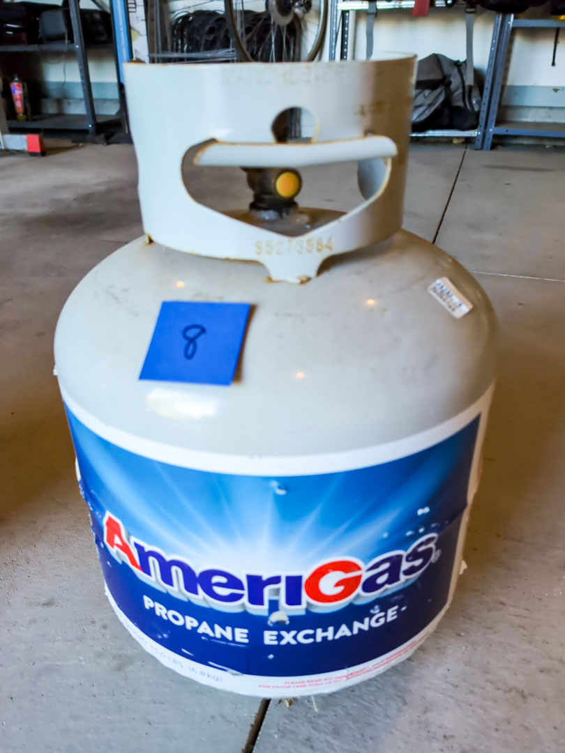 8. 15 lb. Propane Bottle