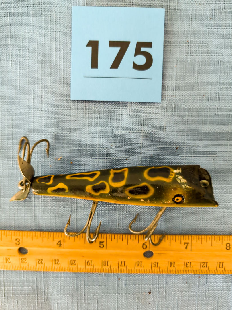 175. PFLUEGER Wooden Lure Frog Pattern - Image 3